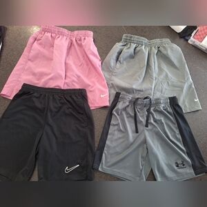 Nike Kids Shorts Bundle - Gray, Pink, Black